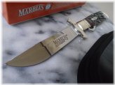 Marbles Brown Jig Bone Folding Knife