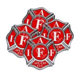 Maltese Cross Firefighter Sticker Set