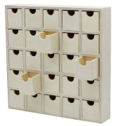 Decorative Wooden Storage Box with 25 Drawers for the Holiday Season