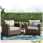 Brookbury Beige Outdoor Club Chair