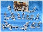 World War II Grey Infantry Figures Set