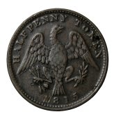 Lower Canada Eagle Britannia Imitation Halfpenny Token LC-54d2
