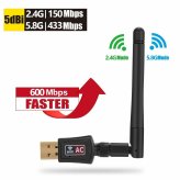 WaveLink Dual Band WiFi Adapter with Antenna