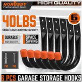 GarageMate Heavy-Duty Wall Hooks Set