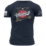 Midnight Navy Grunt Style Murica Brewing T-Shirt
