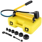 Conduit Punch Kit with Hydraulic Driver and Multiple Dies