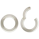 Silver Locking Circle Clasp