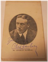 Vintage British Vaudeville Actor Signed Postcard - Charles Hanbury