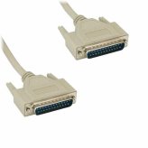 Kentek 3-Foot 25-Pin Cable for Serial, Parallel, and SCSI Connections