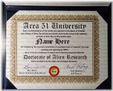 Area 51 Mastery Certificate in Deluxe Binder