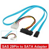 SATA Splitter Cable with SAS Adapter - 70cm Length