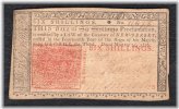 New Jersey March 25, 1776 6 Shillings Note