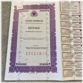 Vintage Camera Stock Certificate