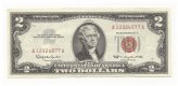 Crisp 1963 $2 Dollar Bill - Red Seal United States Note - UNCIRCULATED