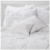 Montvale Pinch Pleat White Comforter Set