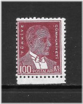 Atatürk's Maroon Legacy Stamp
