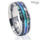 Oceanic Tungsten Ring