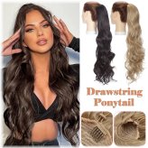 Cascading Curls Drawstring Ponytail Extension
