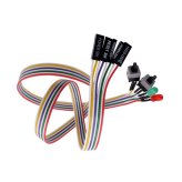 Motherboard Power and Reset Cable Kit with LED Lights