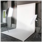 Snowdrift White Vinyl Photography Backdrop - 5x7FT