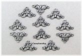 Silver Filigree Connector Set