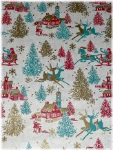 Retro Holiday Charm Wrapping Paper Collection