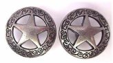 Texas Ranger Star Medallion Conchos