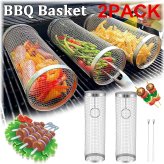 Grill Master Duo Rolling Basket Set