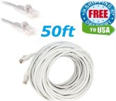 White Lightning Network Cable - 50 Foot