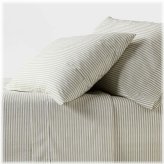 Everyday Stripe Organic Percale Sheet Set