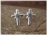 Navajo Sterling Silver Cross Earrings