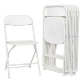 Fold-N-Go Seating Solution: White Stackable Chairs for Events & Outdoor Dining