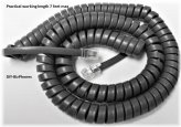 Gray Coil Cord 12Ft