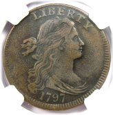 Antique 1797 Draped Bust Large Cent