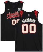 Trail Blazers Autographed Nike City Edition Jersey by Scoot Henderson (2023-24)