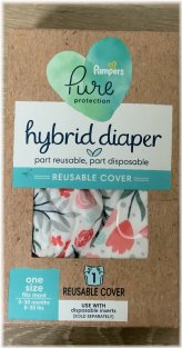 Floral Reusable Diaper Cover by Pampers Pure Hybrid