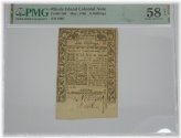 Rhode Island 6 Shilling Colonial Note - May 1786
