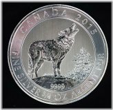 Howling Wolf Silver Commemorative Coin
