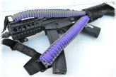 Paracord Quick Release Rifle Sling - Purple Gray