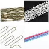 Nickle/Silver Plated Ball Chain - Bulk Wholesale Lot