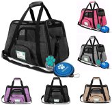 Furry Traveler Mesh Pet Carrier