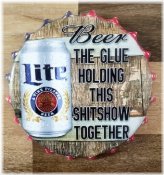 Vintage Brew Decor Metal Sign