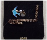 Enamel Blue Bird Pendant