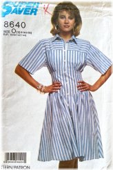 Retro Chic Misses' Dress Pattern