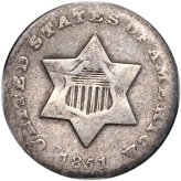Executive Coin Company's 1851-O Three Cent Silver