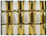 White and Gold Luxury Holiday Favors