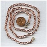 Copper Coated Steel Cable Chain Necklace