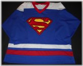 Superman Signed Ice Hockey Jersey - Vintage Canadian Design (Adult XL)