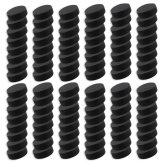 Black Rubber Hockey Biscuits - Bulk Set of 100