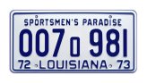 JAWS Movie Replica License Plate - Louisiana Edition